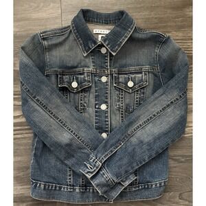 Vintage Gap Womens Small Denim Blue Button Down Jacket Y2K Whimsigoth Fairycore